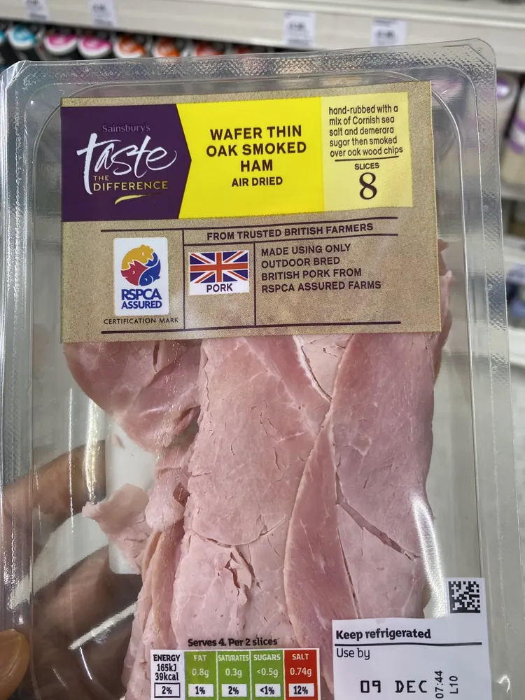 Osk Smoked Wafer Thin British Ham Slices