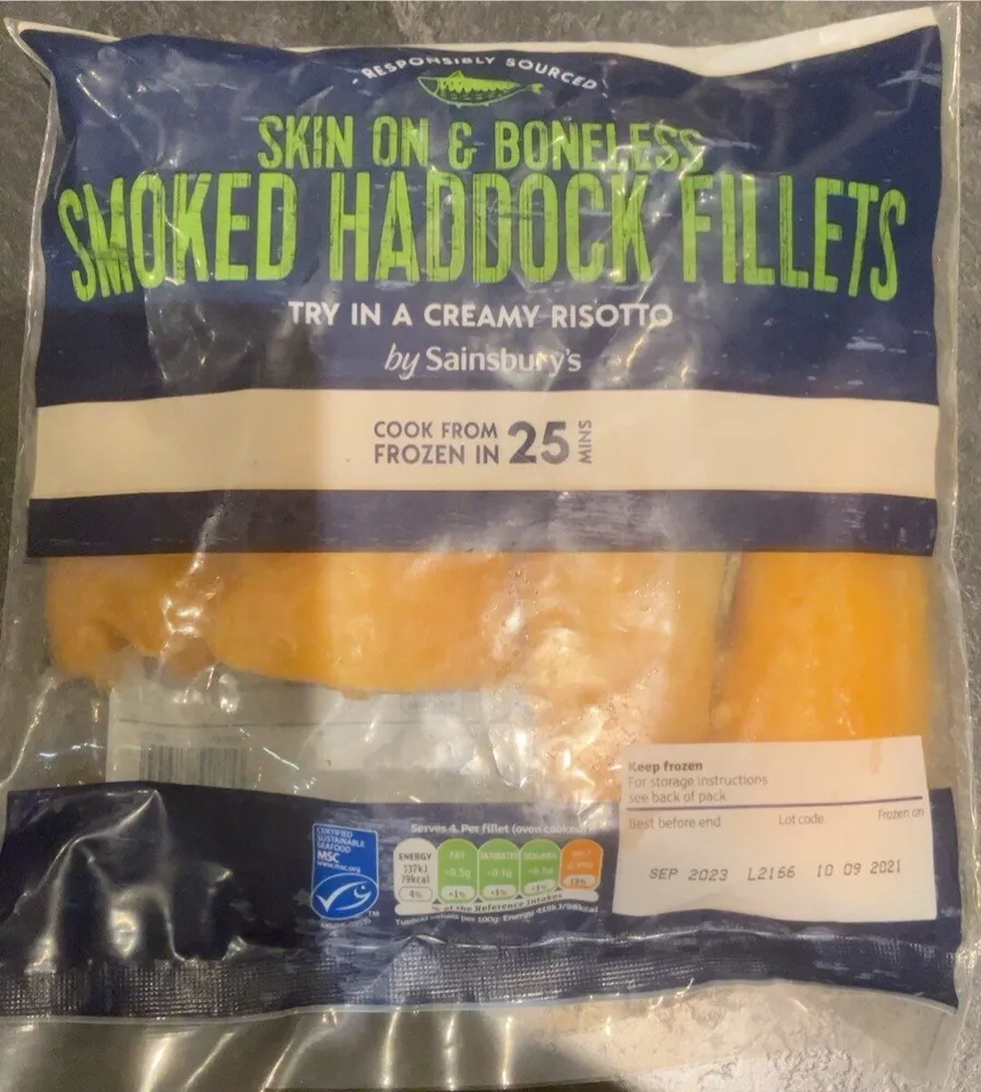 Skin on & boneless smoked haddock fillets