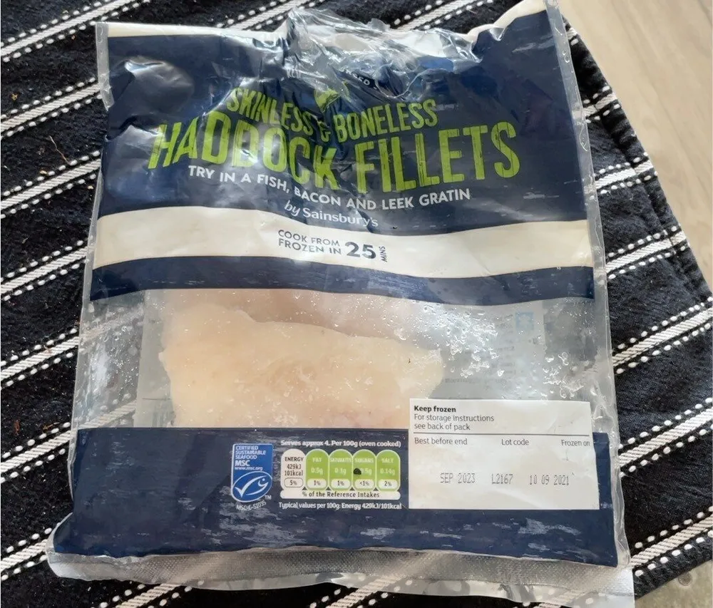 Skinless Boneless Haddock Fillets