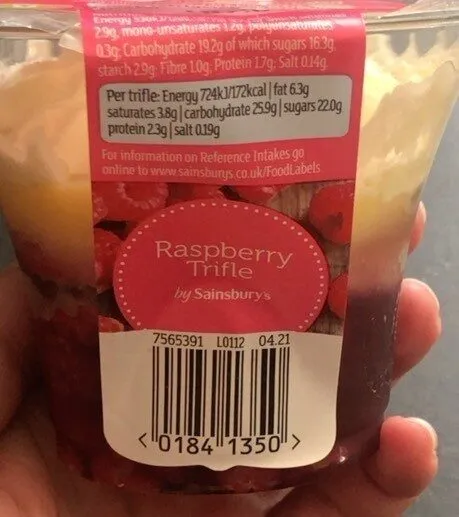 Raspberry trifle