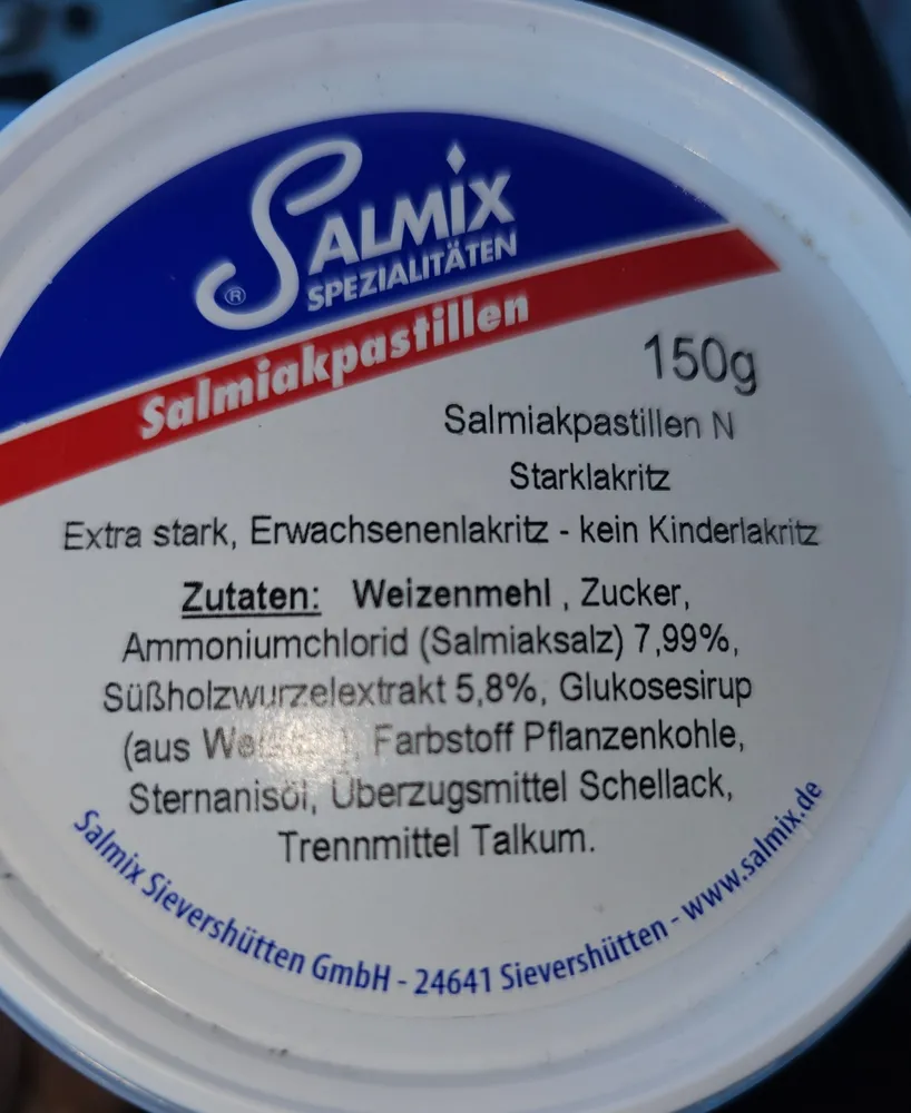 Salmiakpastillen N Starklakritz