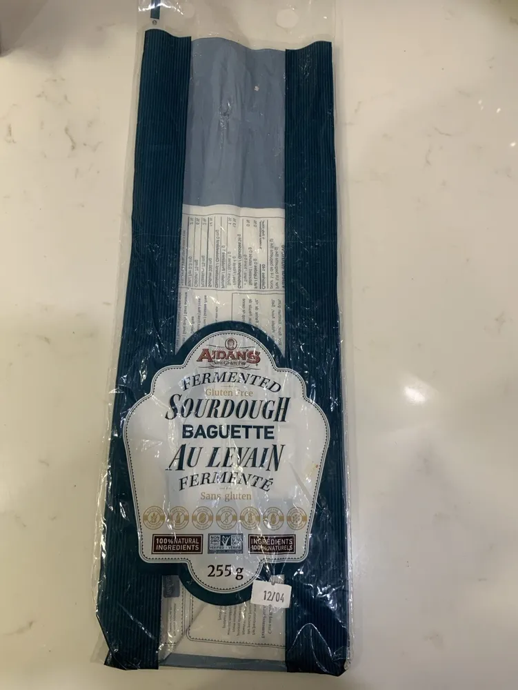 GF sourdough baguette