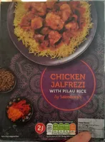 Chicken jalfrezi with pilau rice