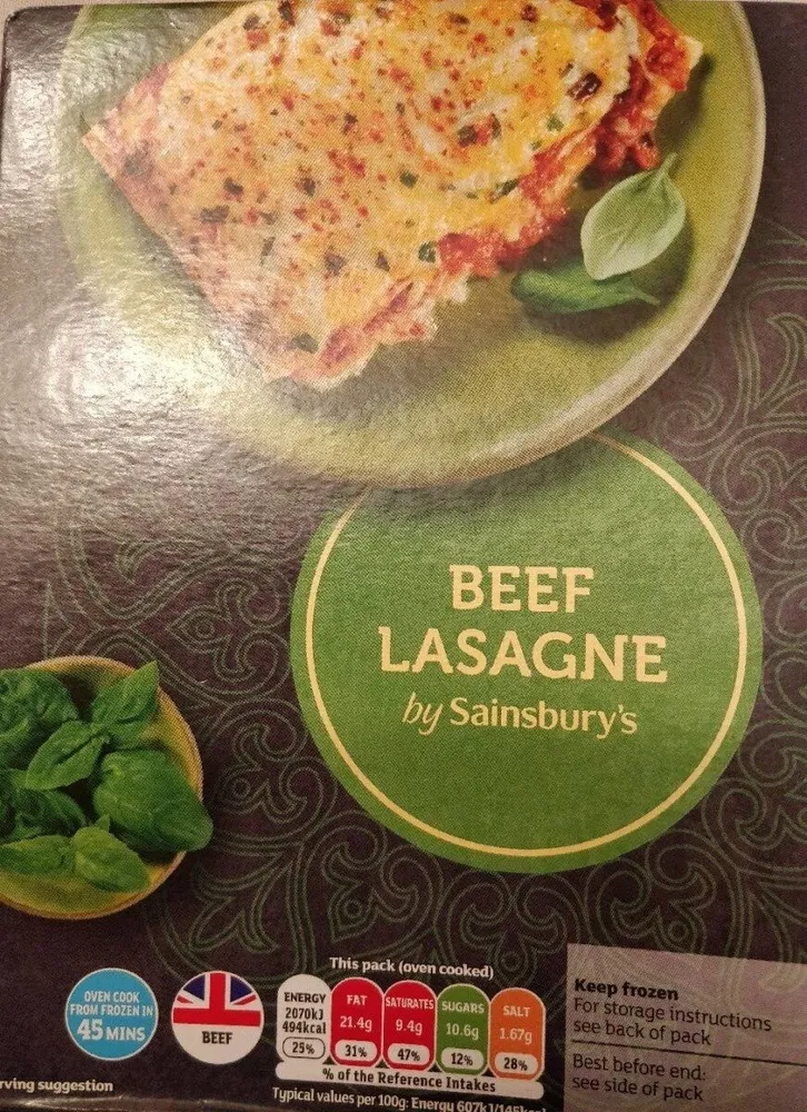 BEEF LASAGNE
