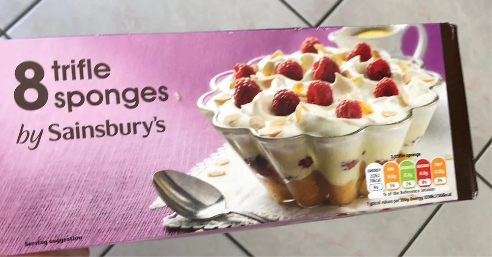 8 trifle sponges