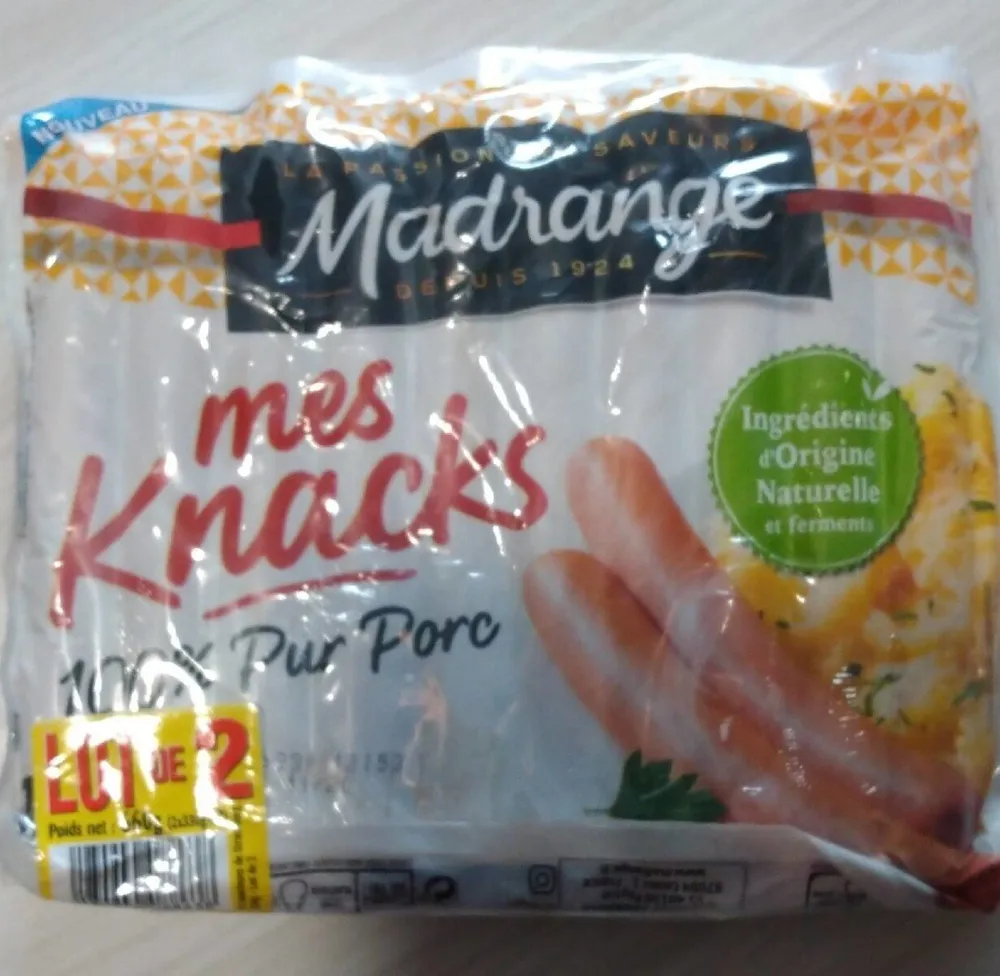 Mes knacks 100% pur porc