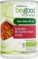 Tomato and three bean soup