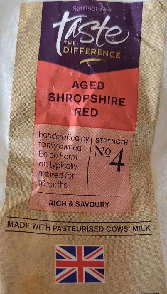 Shropshire red cheese (Taste the Difference)
