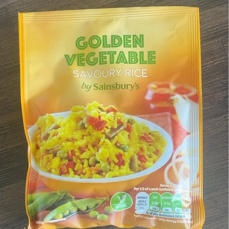 golden vegetable savoury rice