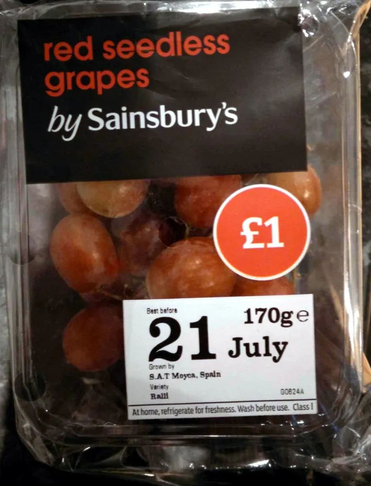 Red grapes