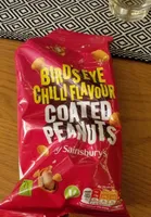 Chilli flavour coated peanuts