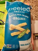 Baked organic crunchy pea snack