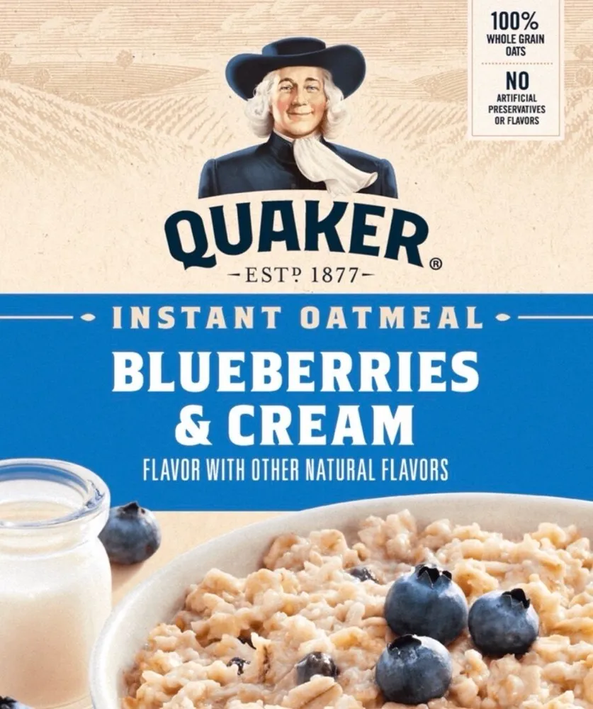 Quaker Instant Oatmeal - Blueberries & Cream