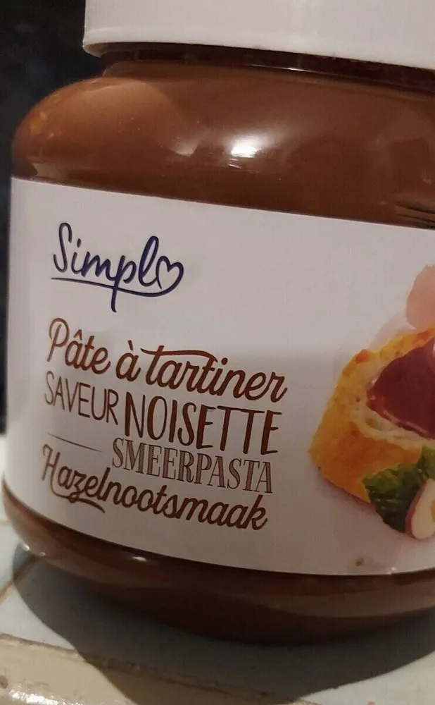 Pâte à tartiner saveur noisette