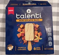 Mini Gelato Bars Vanilla Caramel