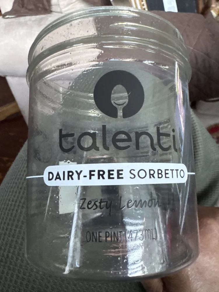 DAIRY-FREE SORBETTO Zesty Lemon