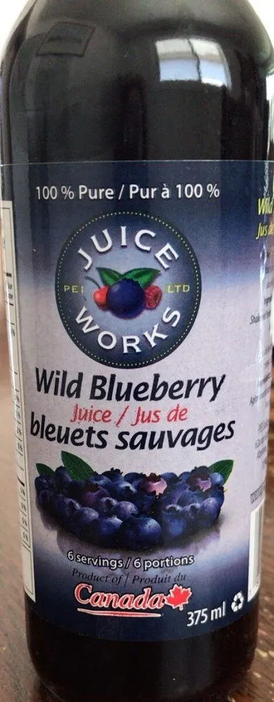 jus de bleuets sauvages