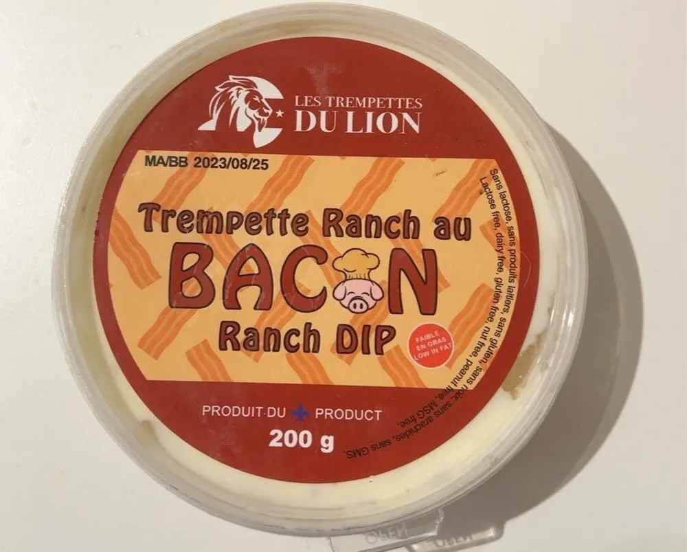 Trempette ranch au bacon