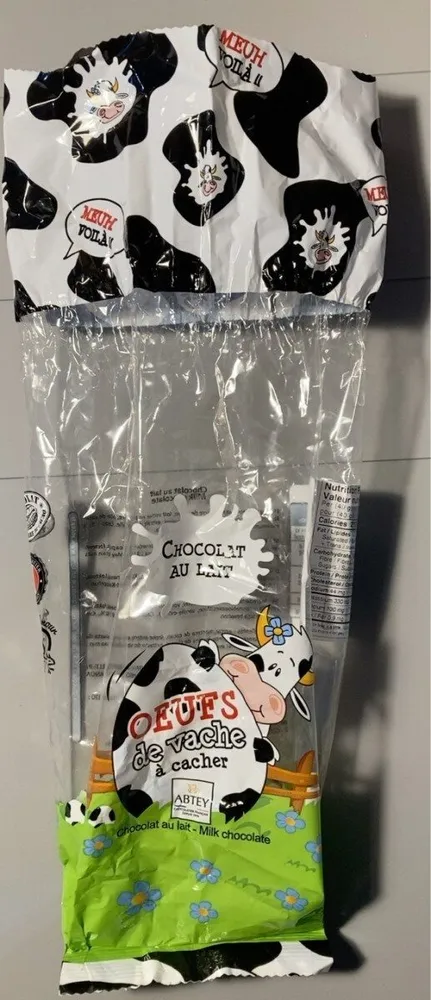 Oeufs de vache à cacher