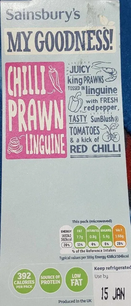 Chilli Prawn Linguine