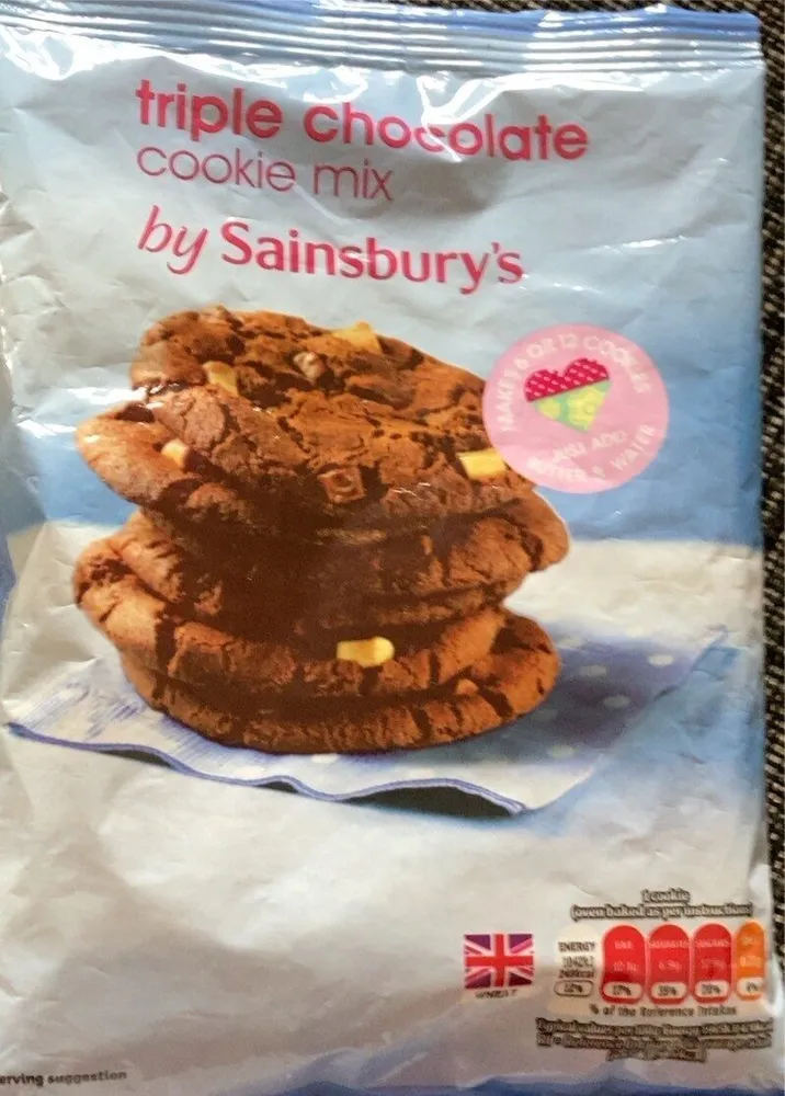 Triple chocolate cookie mix