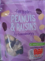 Fairtrade blanched peanuts and raisins