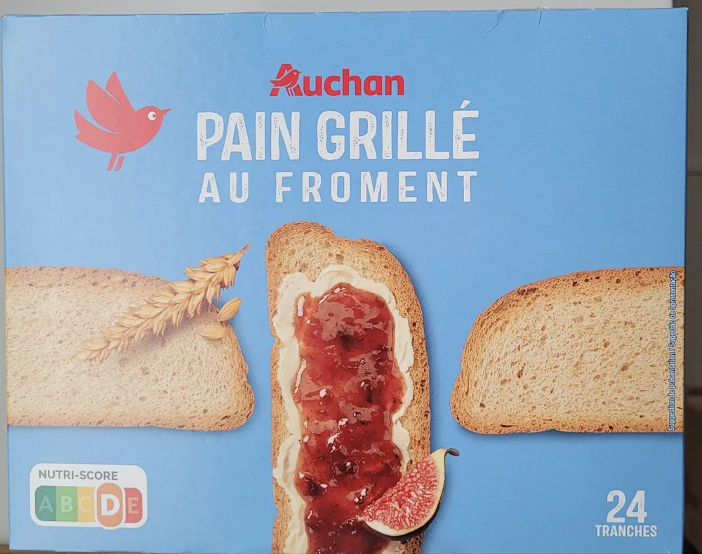 Pain grillé au froment