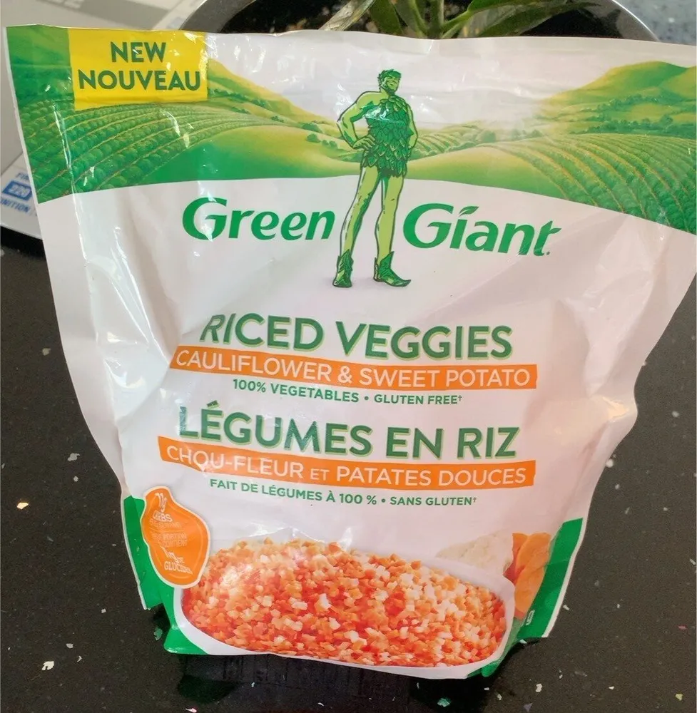 Legume en riz, chou-fleur et patate douce