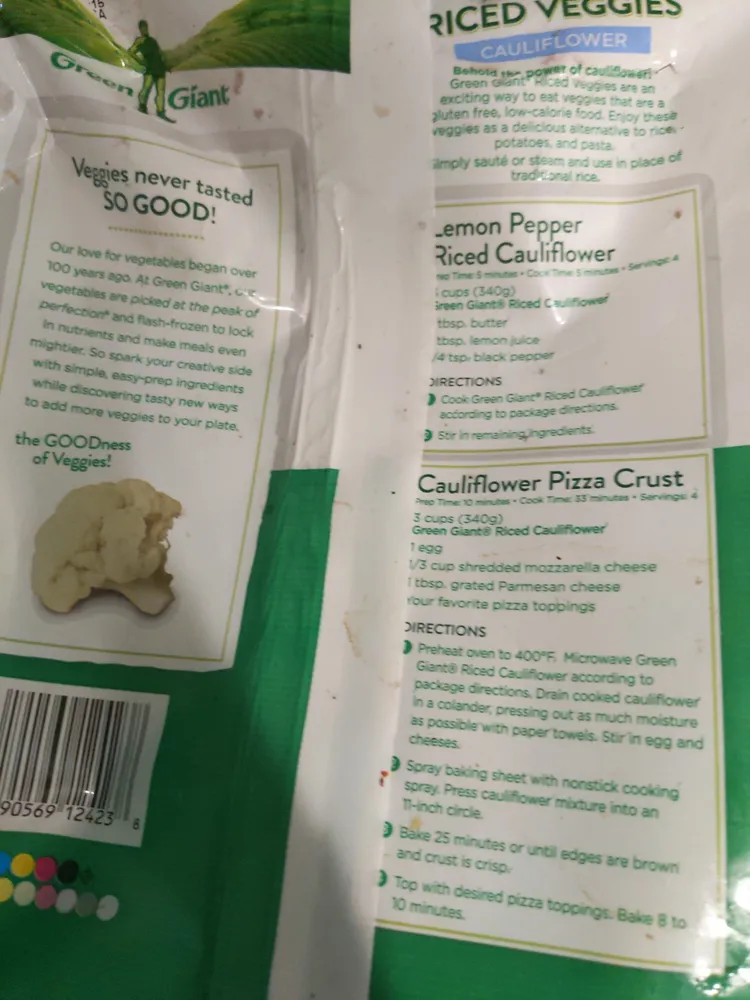 RICED VEGGIES CAULIFLOWER
