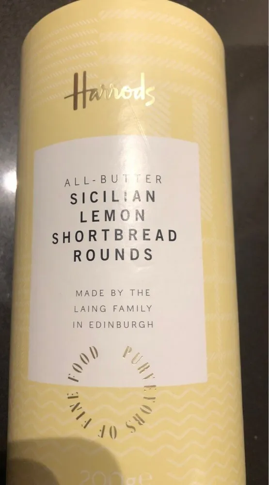 Sicilian Lemon shortbread rounds