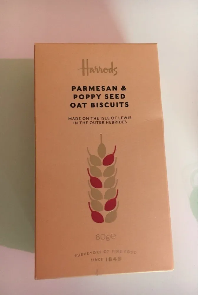Parmesan & poppy seed oat biscuits
