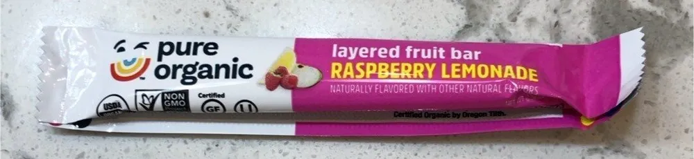 Raspberry Lemonade Layered Fruit Bar