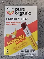 Strawberry Banana Layered Fruit Bars