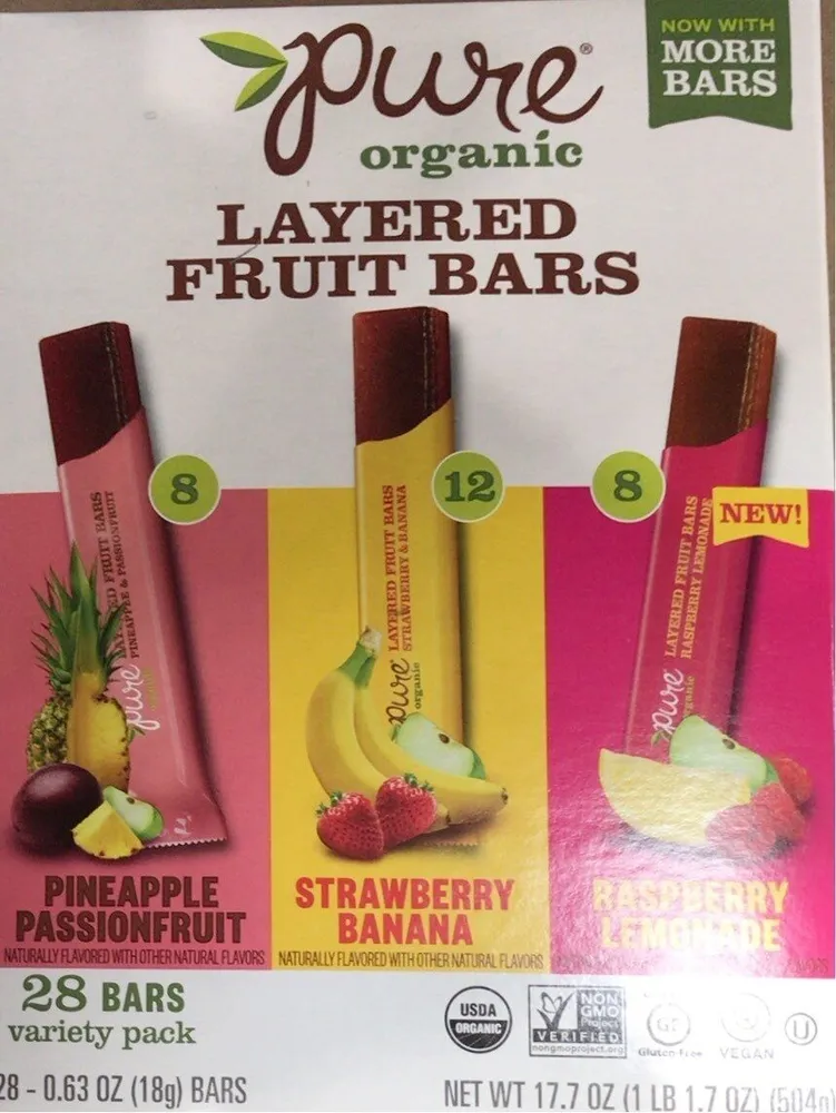 Layered Fruit Bars Variety Pack