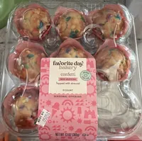 Confetti Mini Muffins Topped With Streusel