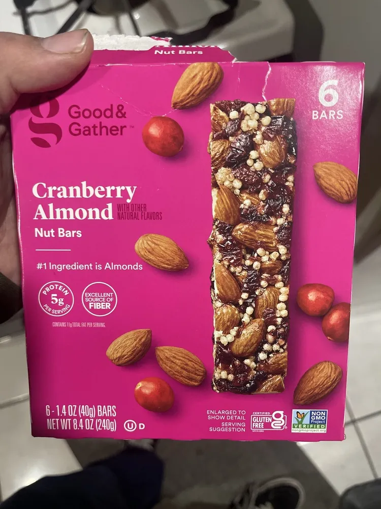 Cranberry Almond Nut Bars