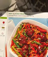 Soy glazed meatballs
