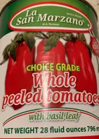 Tomates entières pelées