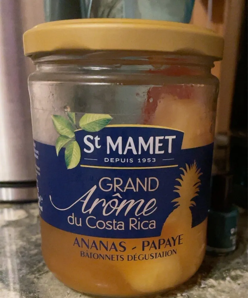 Grand arôme du costa rica ananas-papaye