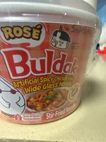 Buldak Rosé Spicy Flat Glass Noodle