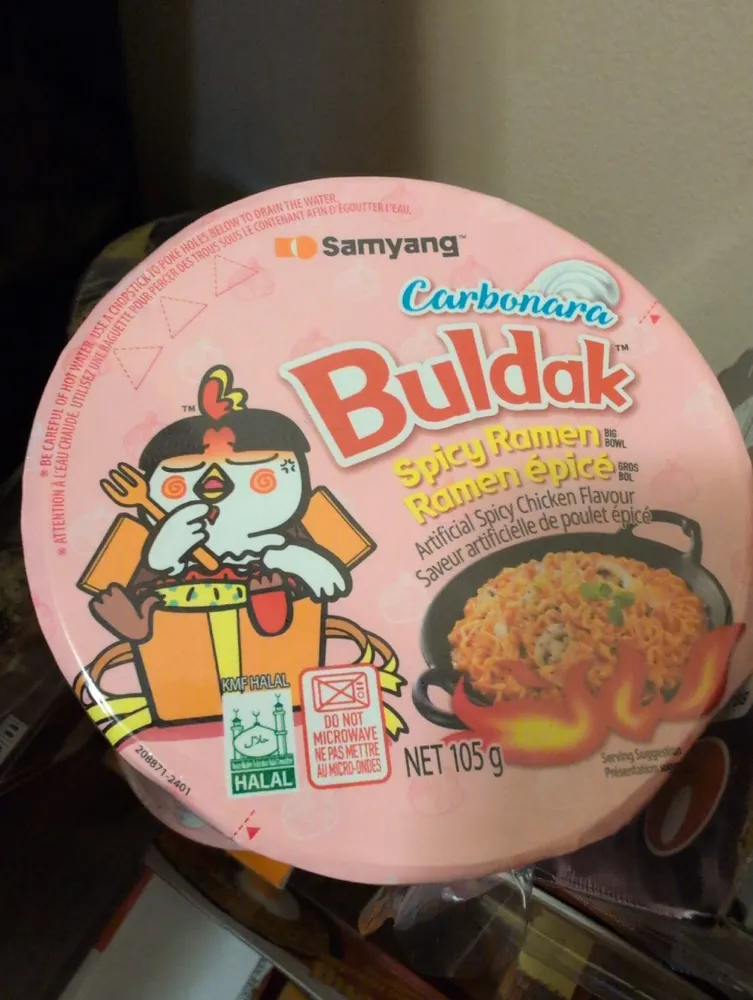 Carbonara Buldak Spicy Ramen