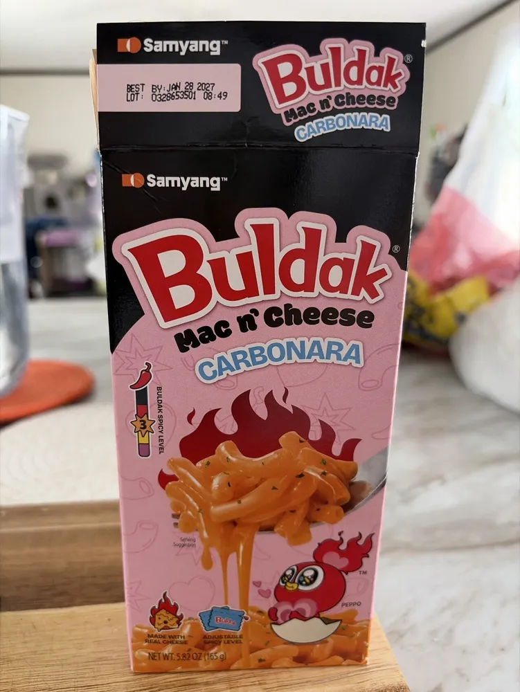 Buldak Mac n' Cheese Carbonara
