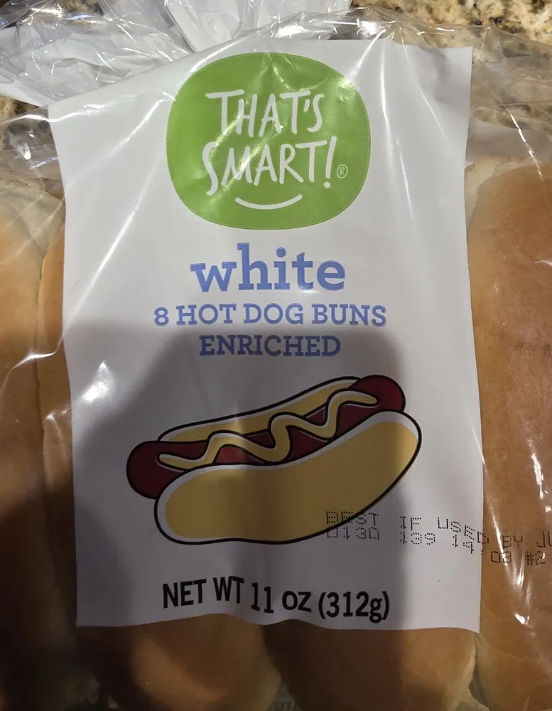 White Hot Dog Bun