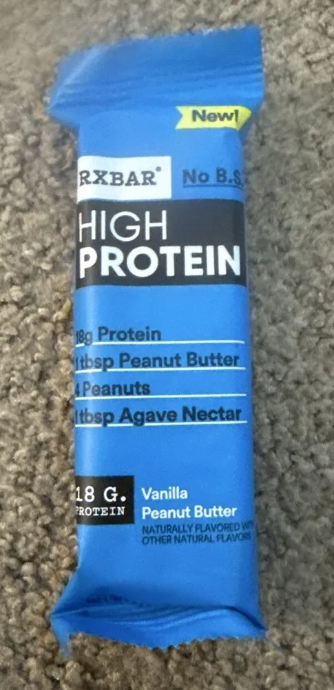 Vanilla peanut butter high protein bar