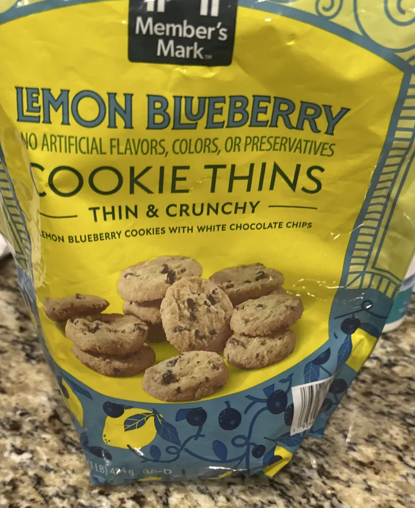 Lemon blueberry cookie things