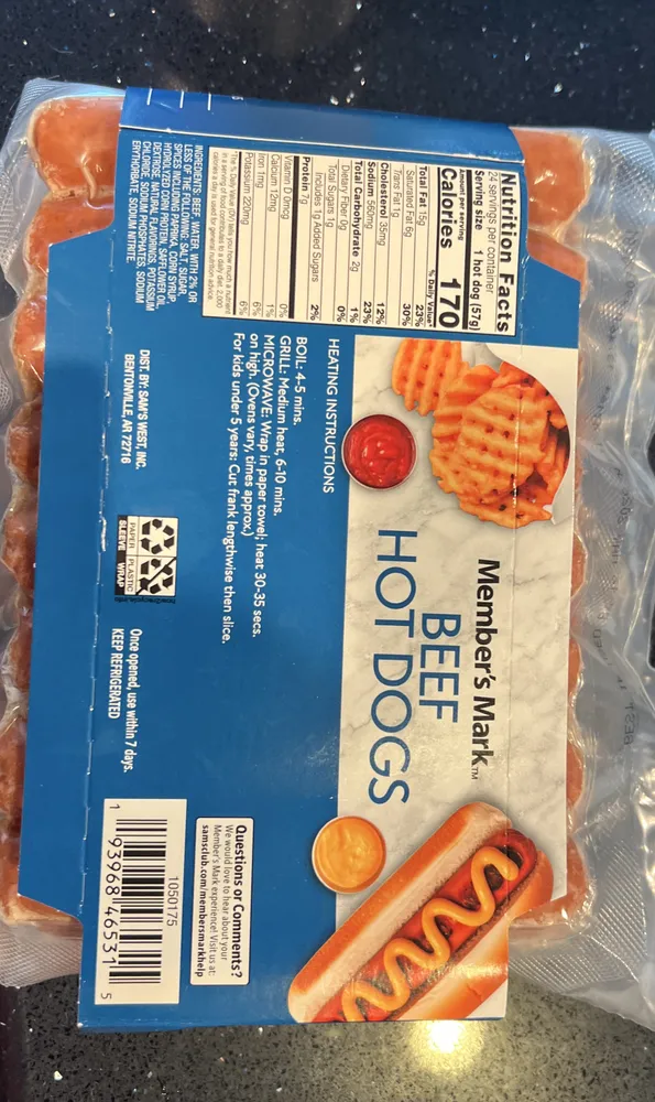 Beef Hot Dogs