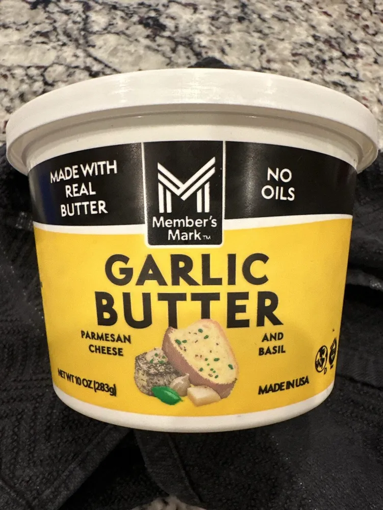 GARLIC BUTTER PARMESAN CHEESE AND BASIL