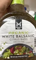 Organic white balsamic citrus, basil dressing