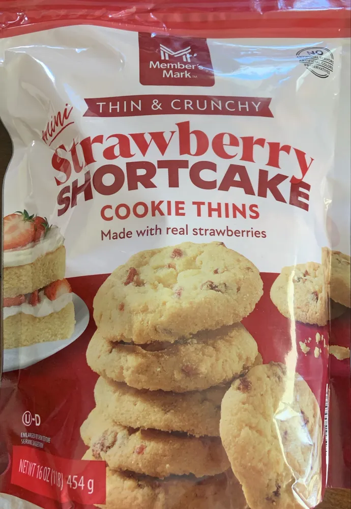 Strawberry shortcake cookie thins