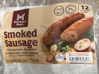 Smoked Sausage w/bacon, Jalapeño, & Monterey Jack cheese